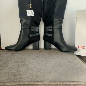 Liz Claiborne Black Heeled Boots